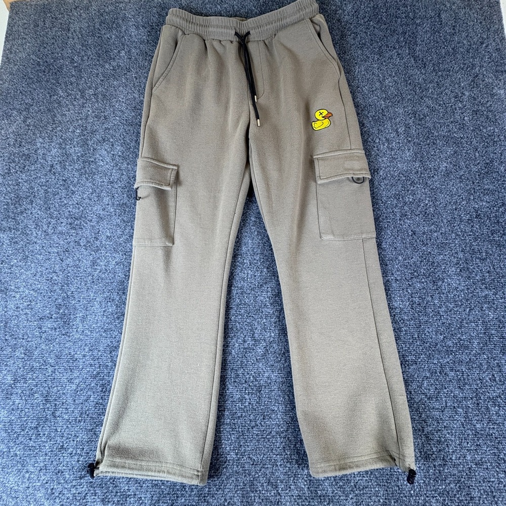 Public Record Cargo Pants Mens 28x25 Olive Elastic Waist Hiking‎ Tapered Leg